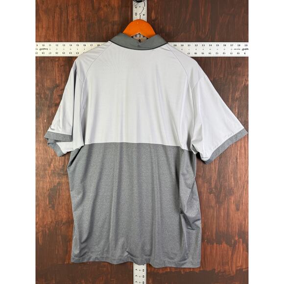 Nike Tiger Woods Collection Performance Tech Golf Polo Shirt Activewear‎ Gray XL - Picture 10 of 10